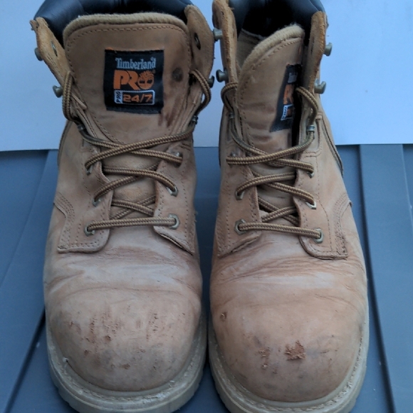 Timberland Pro Tan Steel Toe Boots 11W - Picture 1 of 12